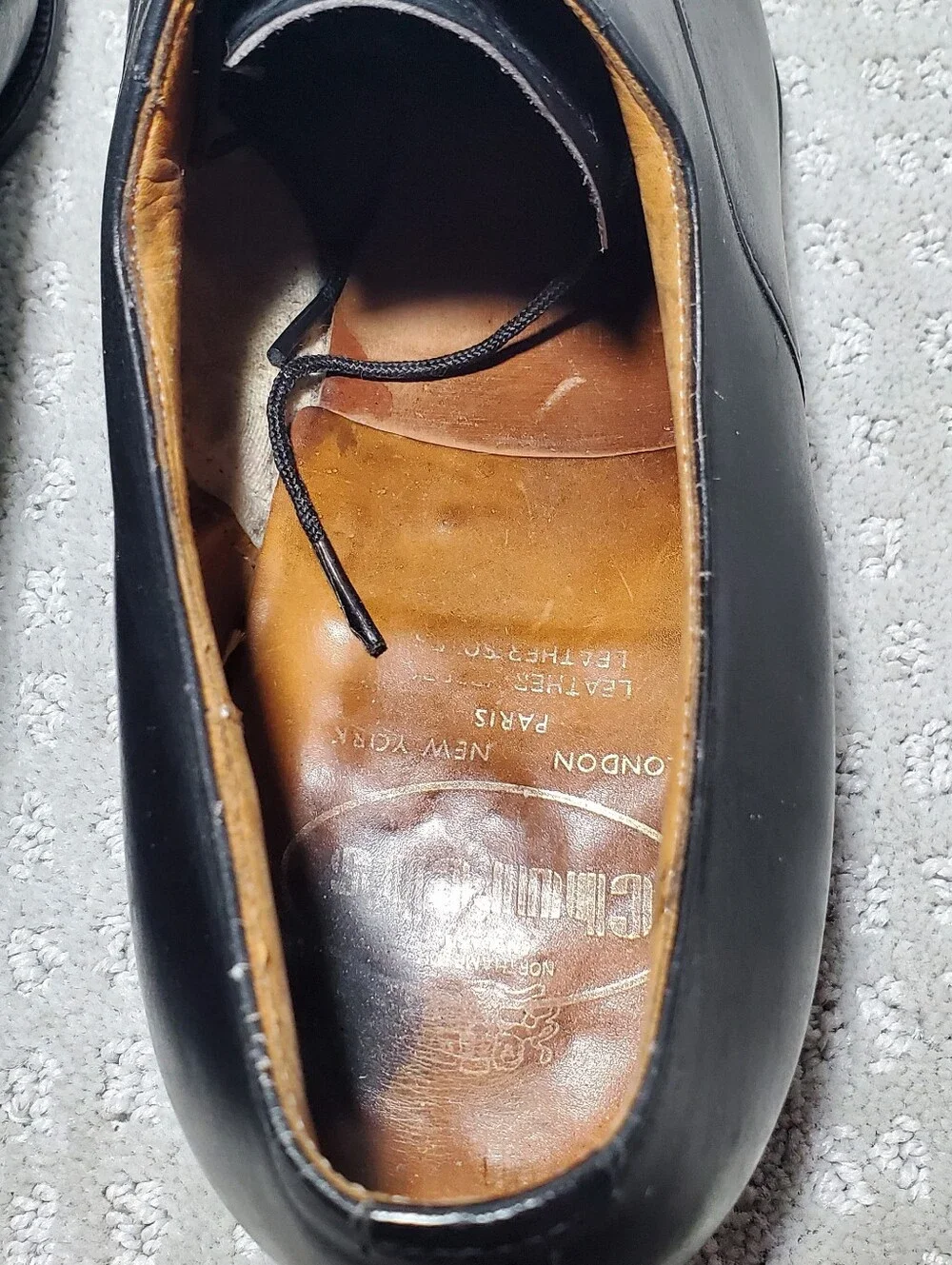 Church's Consul 2.0 black leather cap-toe oxford shoes, featuring a five-eyelet